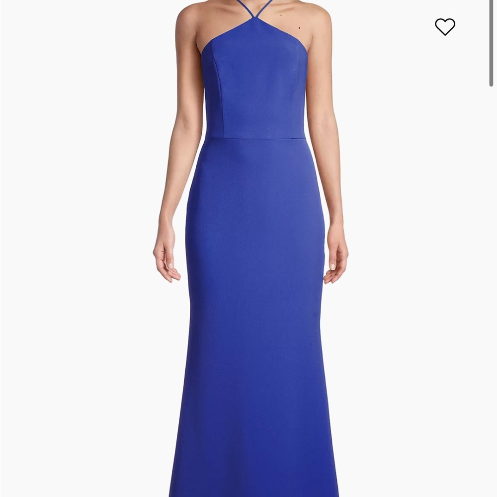 Live Foster Twill Halter Mermaid Gown